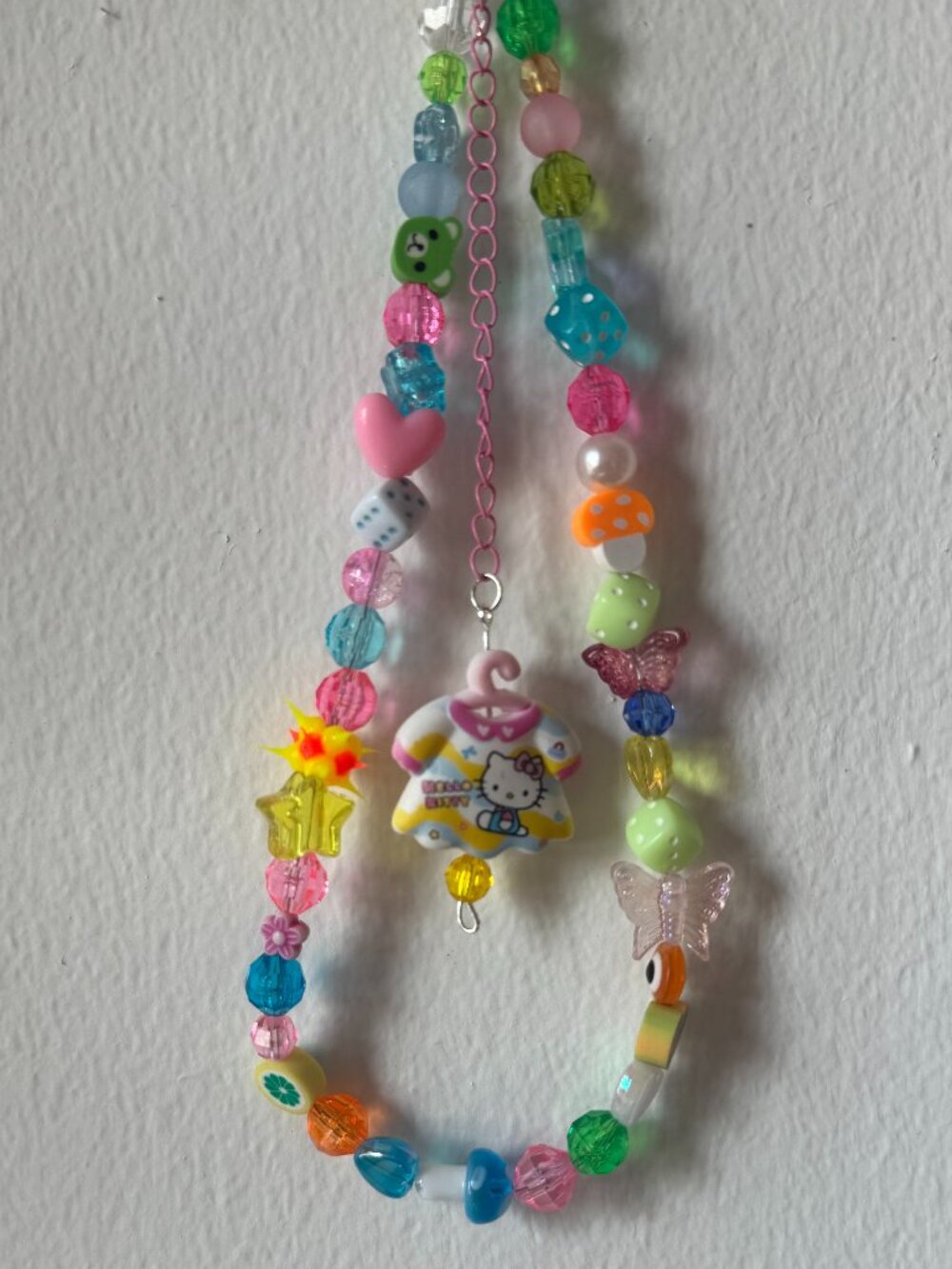 HELLO KITTY BEADED BAG CHARM